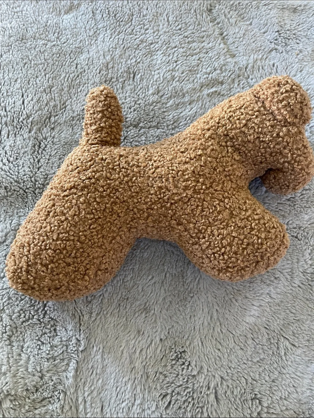 Pottery barn Brown Plush Dog Pillow with Textured Fleece